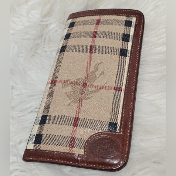 Burberry Nova check leather Bi-fold Compact wallet beige - Picture 2 of 9